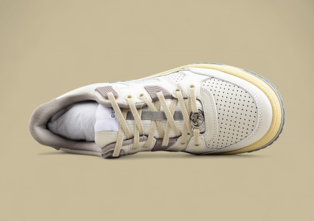 Gucci Retro Low-Top Sneakers Vintage White Street Style with Chunky Sole