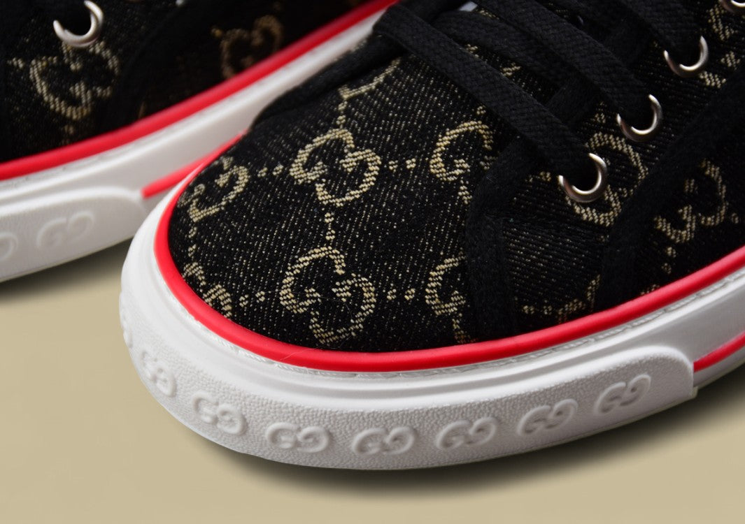 Gucci Tennis Low-Top Sneaker In Black GG Canvas