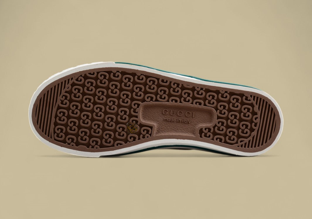 Gucci Tennis Low Multicolor GG Embroidered Canvas Sneaker