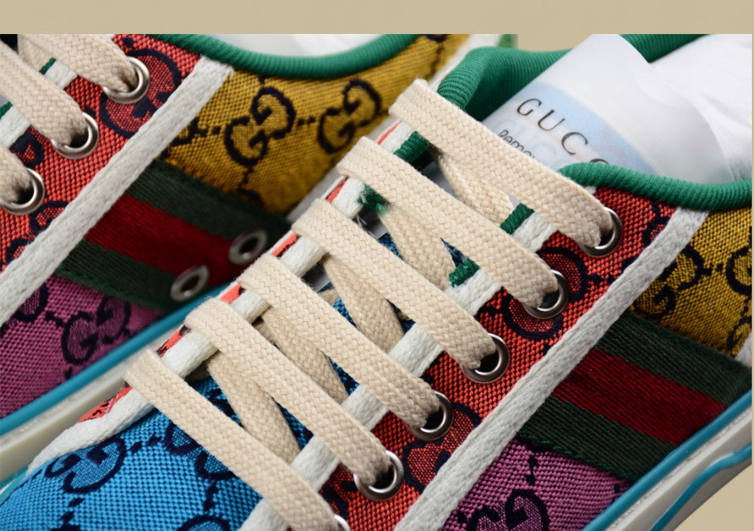 Gucci Tennis Multicolor GG Monogram Sneaker