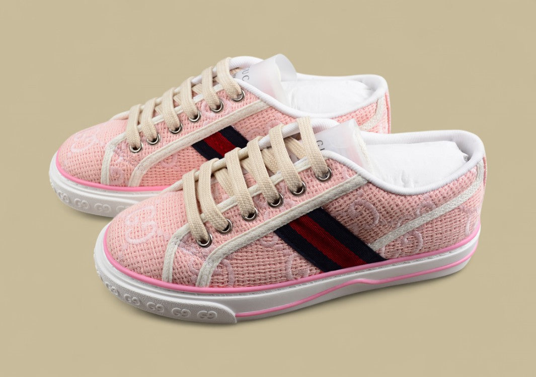 Gucci Tennis Pink GG Canvas Sneaker