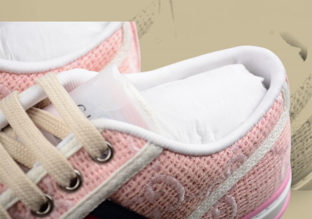 Gucci Tennis Pink GG Canvas Sneaker