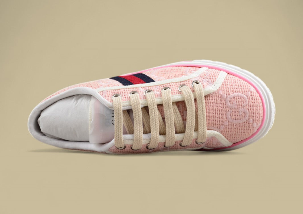 Gucci Tennis Pink GG Canvas Sneaker
