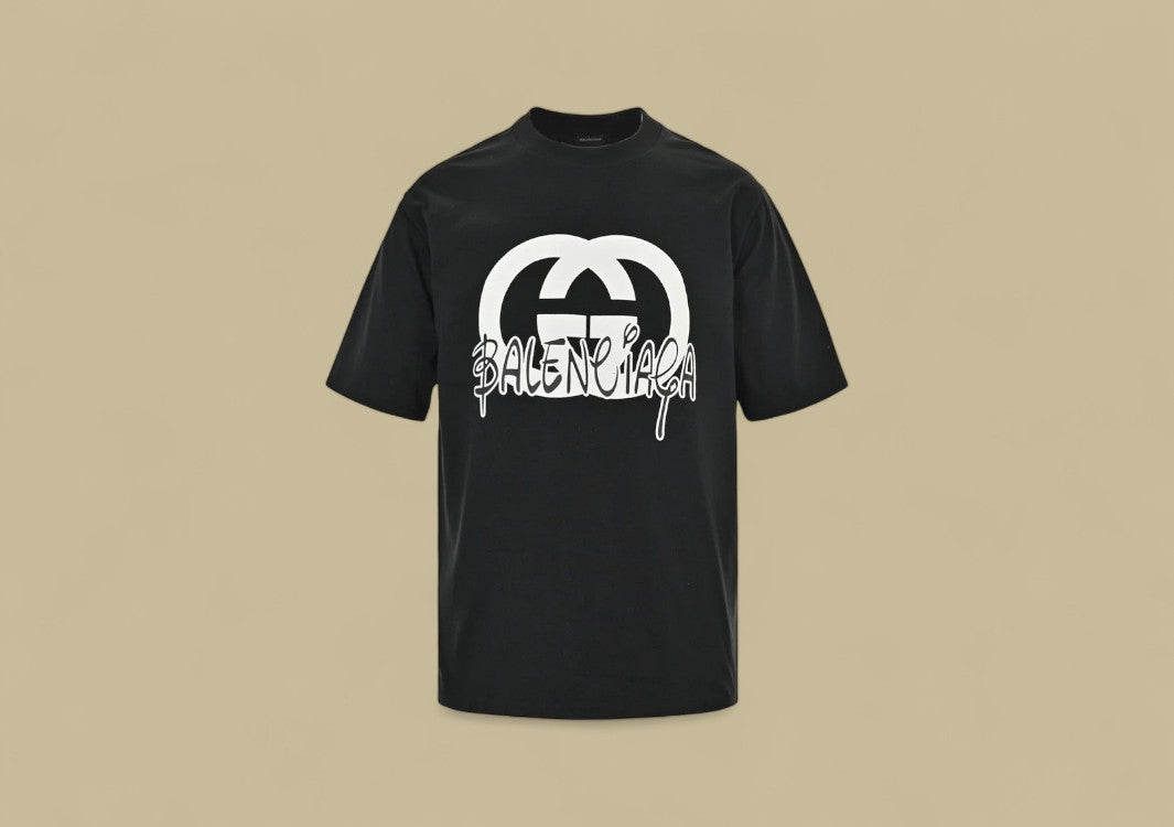 Gucci x Balenciaga Double G Logo T-Shirt – Black