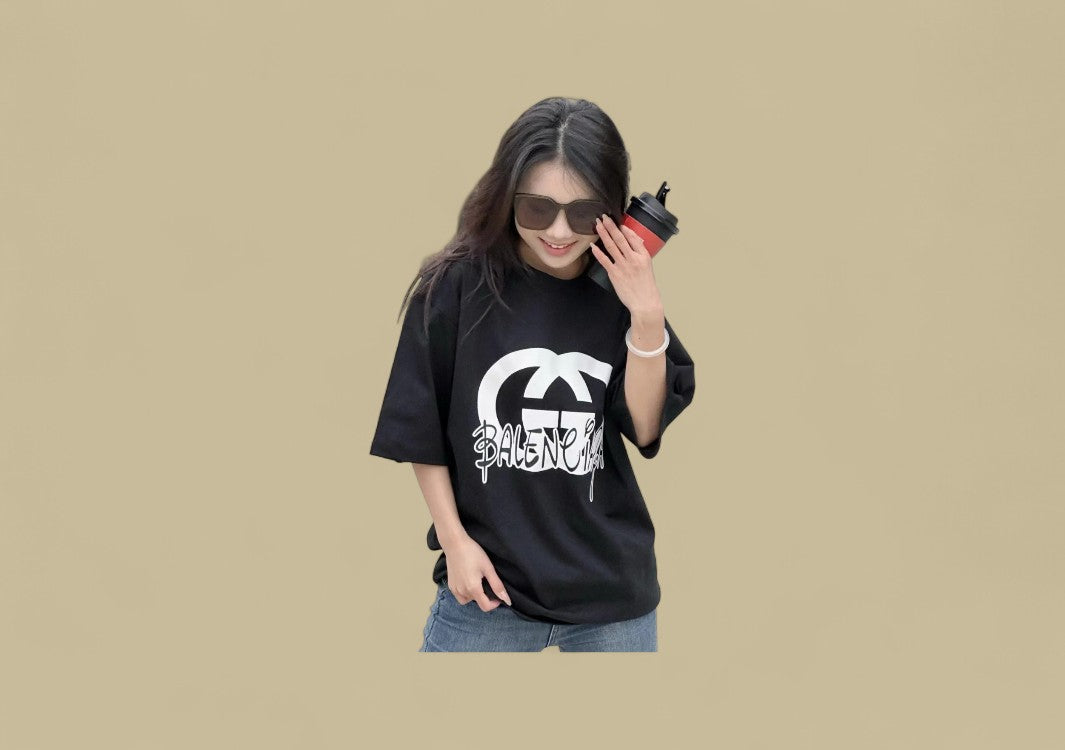 Gucci x Balenciaga Double G Logo T-Shirt – Black