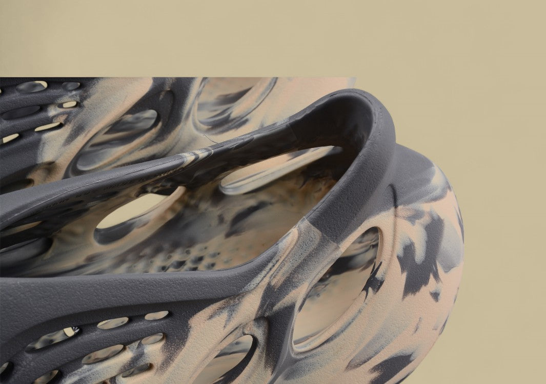 Kanye West Yeezy Foam Runner MX Sand Gray and Yellow Mix