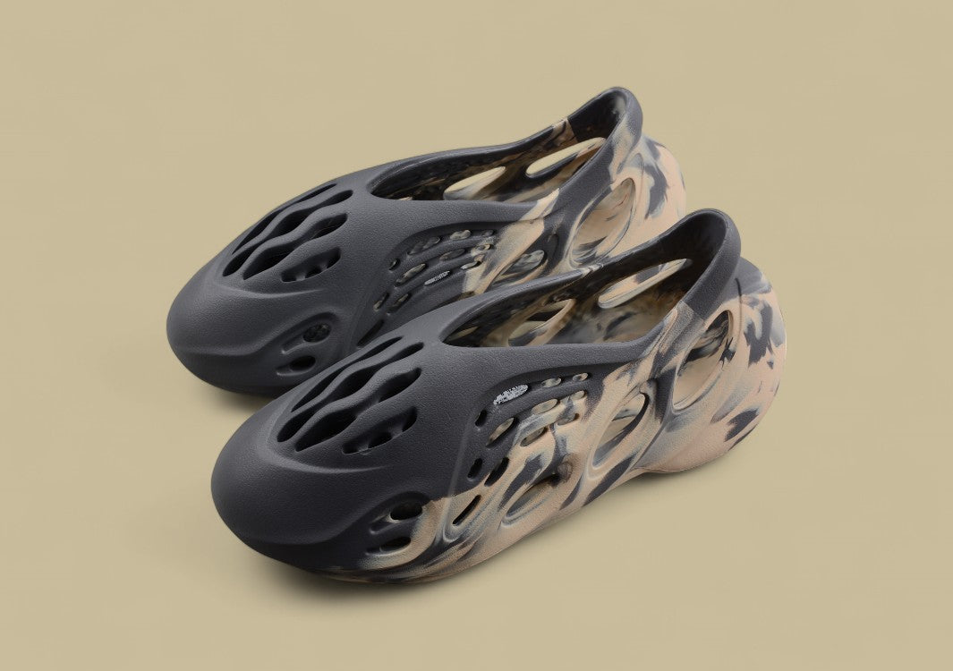 Kanye West Yeezy Foam Runner MX Sand Gray and Yellow Mix