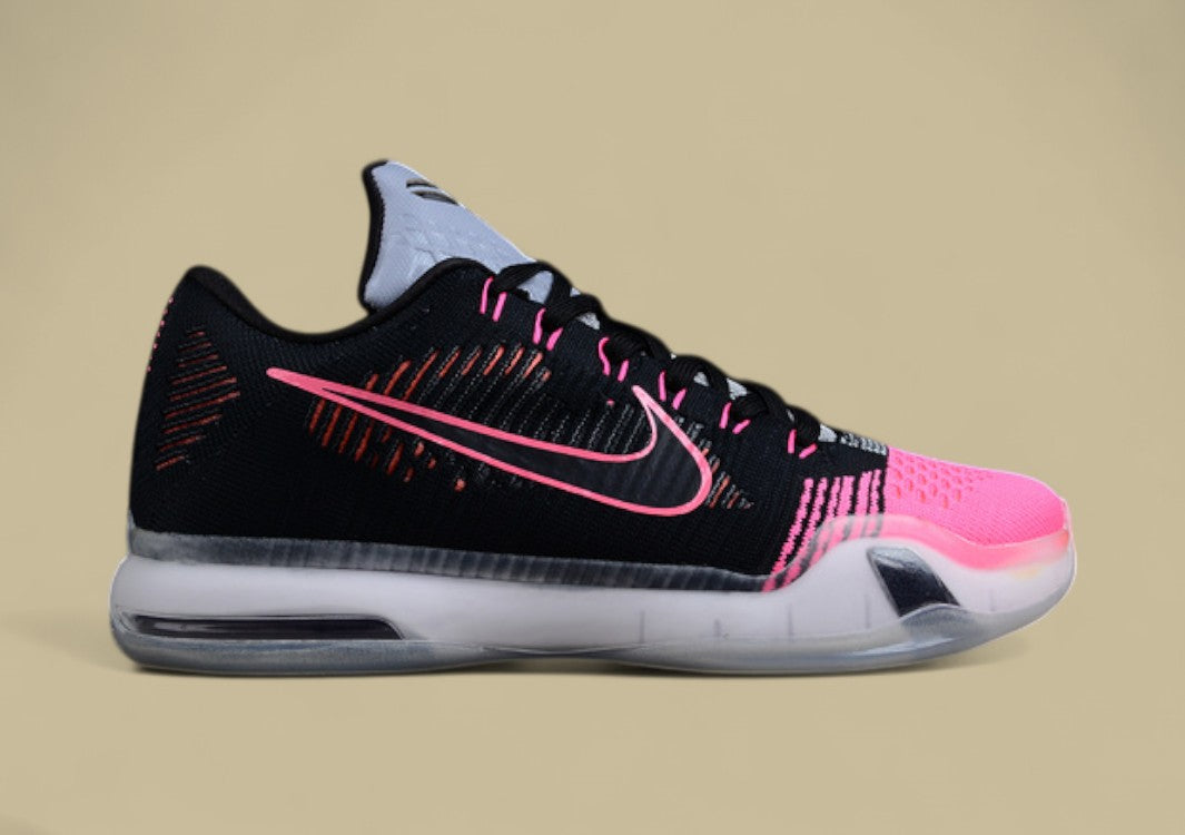 Kobe 10 Elite Mambacurial Black/Black-Wolf Grey-Pink Flash