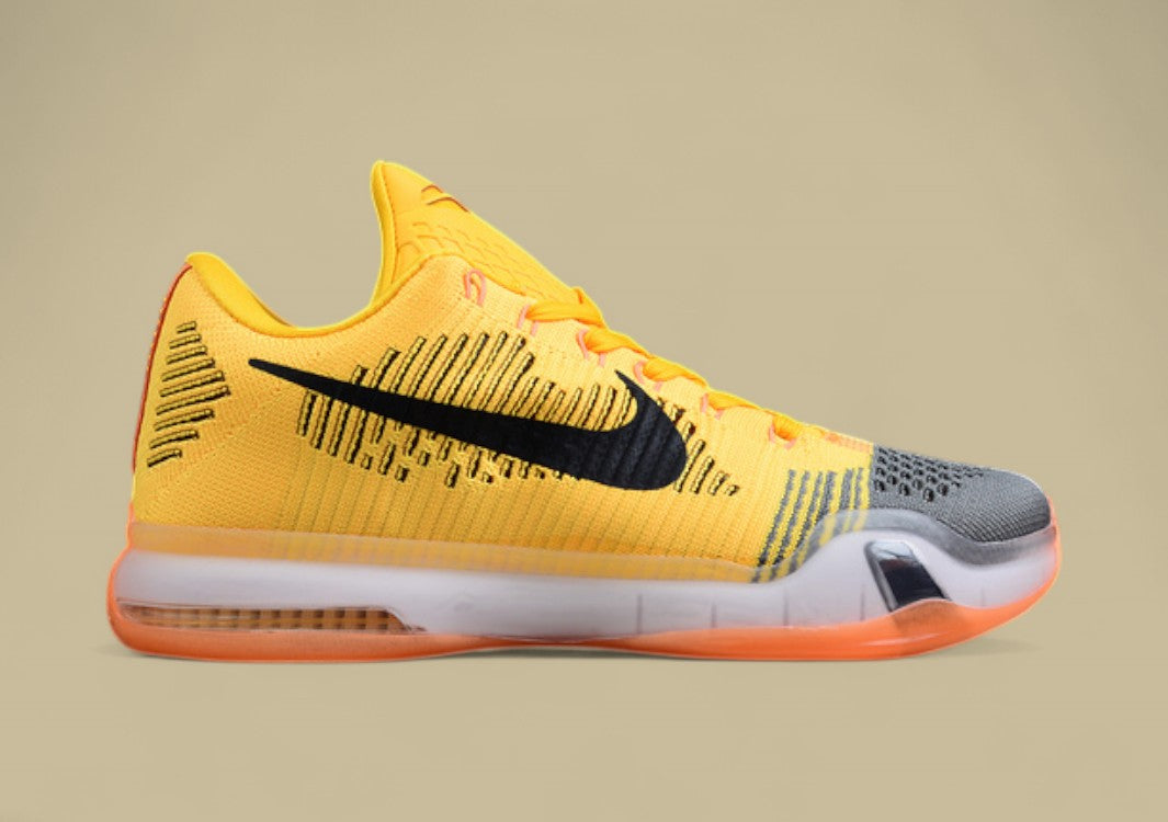 Kobe 10 Elite Rivalry Total Orange/Laser Orange/Tumbled Grey/Black