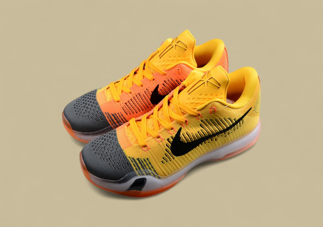Kobe 10 Elite Rivalry Total Orange/Laser Orange/Tumbled Grey/Black