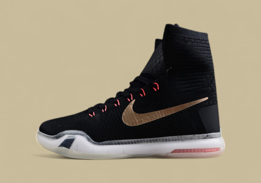 Kobe 10 Elite Rose Gold Black/White/Hot Lava/Metallic Red Bronze