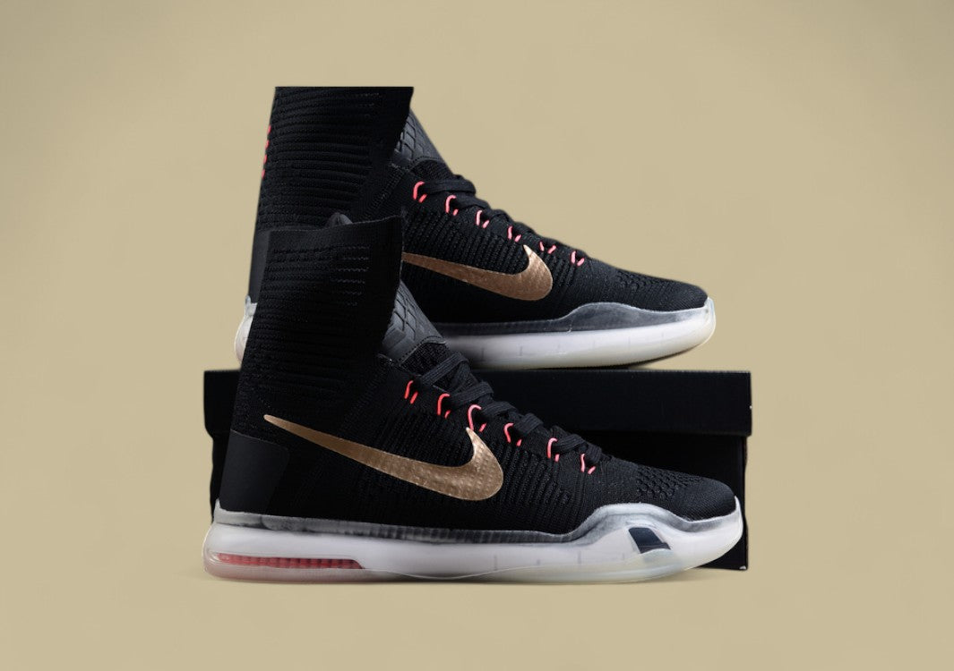 Kobe 10 Elite Rose Gold Black/White/Hot Lava/Metallic Red Bronze