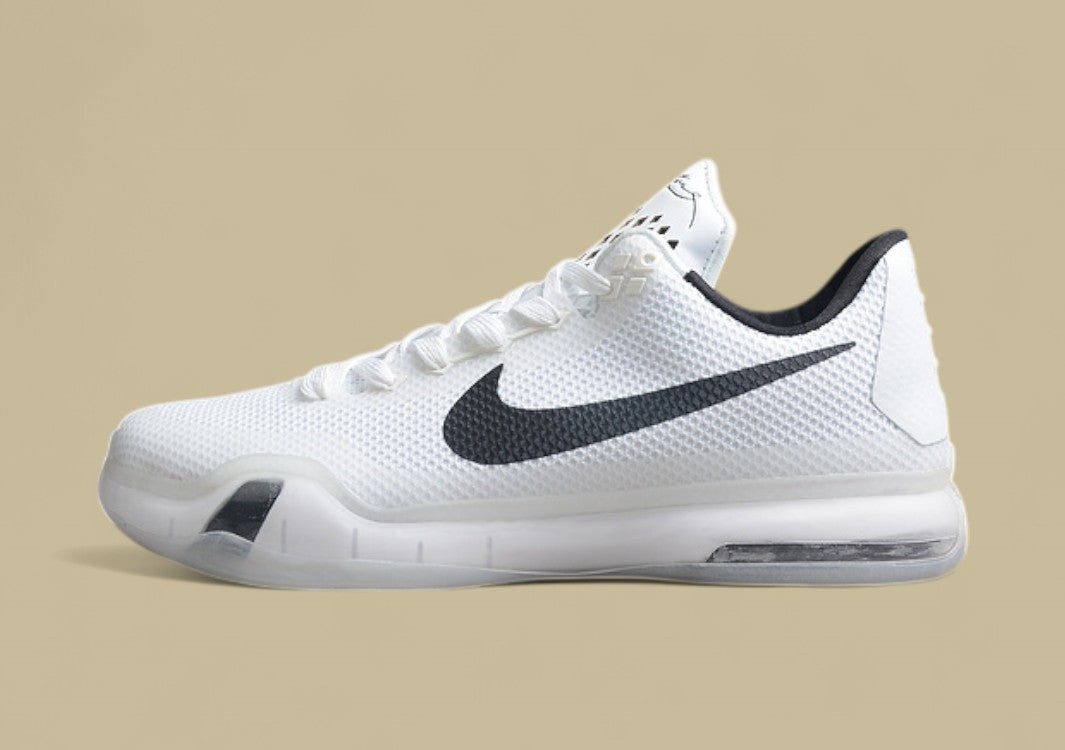 Kobe 10 Fundamentals White/Black-Wolf Grey