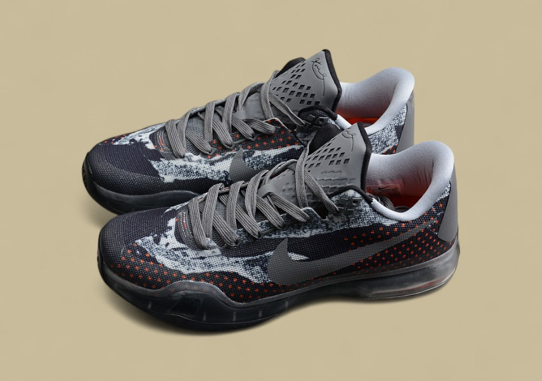 Kobe 10 Pain Tumbled Grey/Night Silver-White-Black