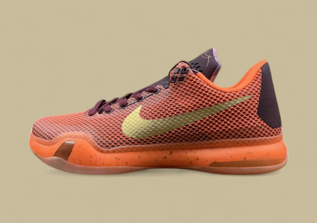 Kobe 10 Silk Merlot/Metallic Gold-Villain Red-Total Orange