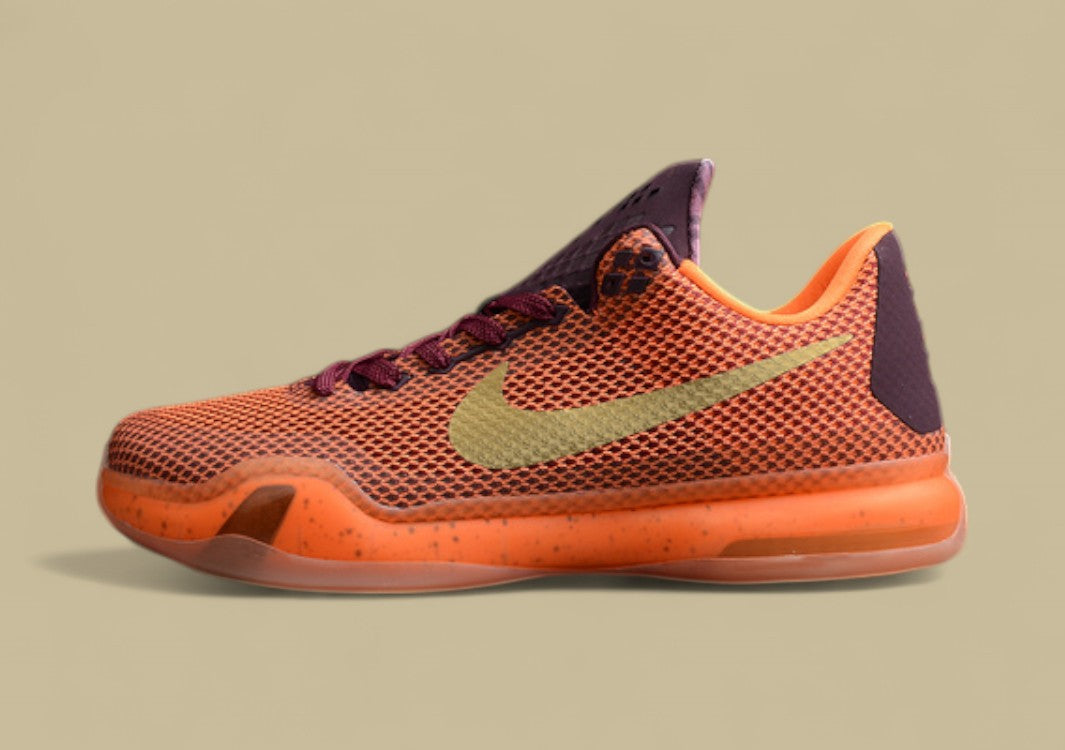 Kobe 10 Silk Merlot/Metallic Gold-Villain Red Total Orange