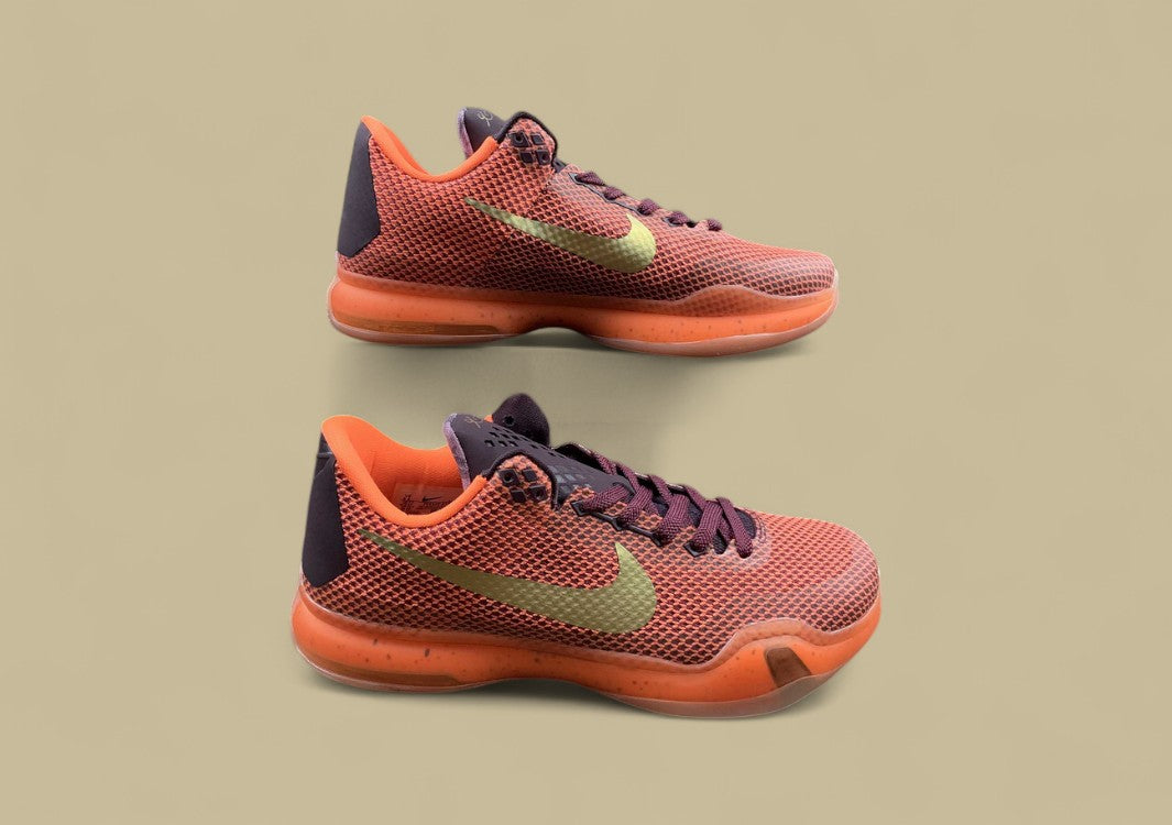 Kobe 10 Silk Merlot/Metallic Gold-Villain Red-Total Orange