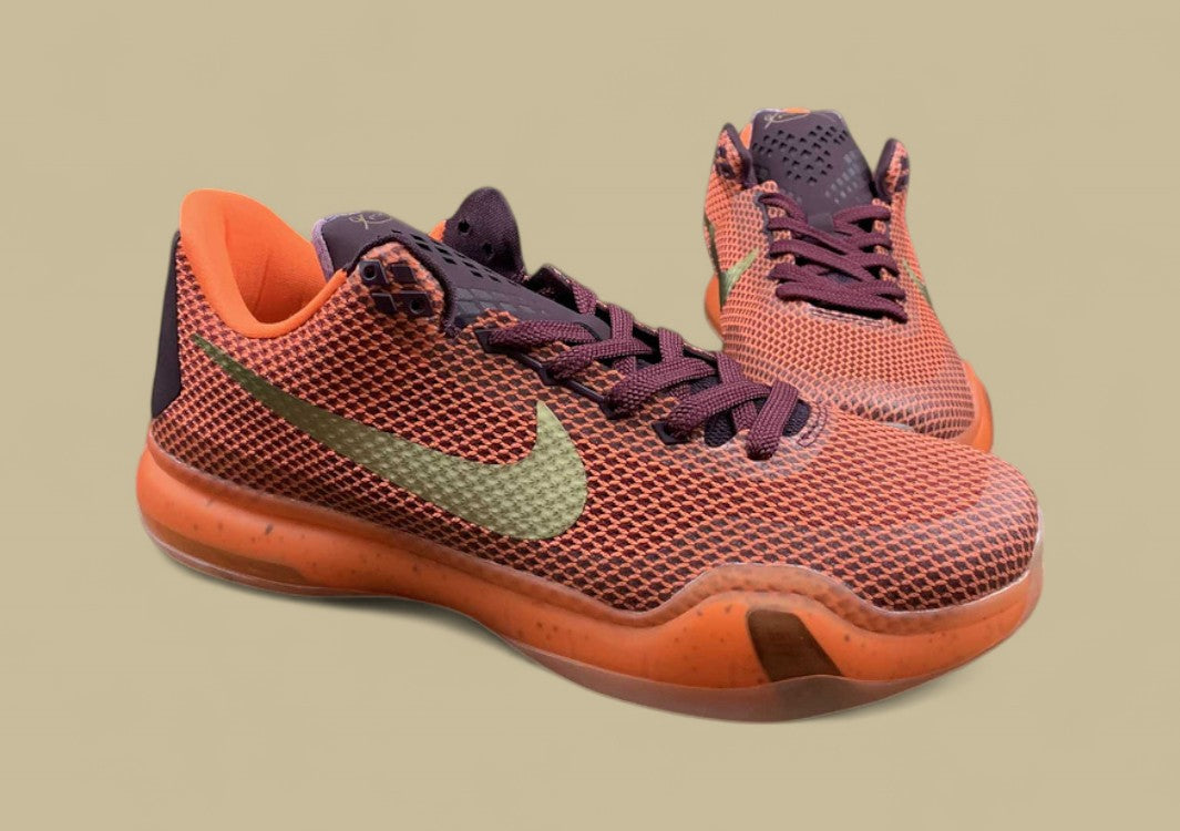 Kobe 10 Silk Merlot/Metallic Gold-Villain Red-Total Orange