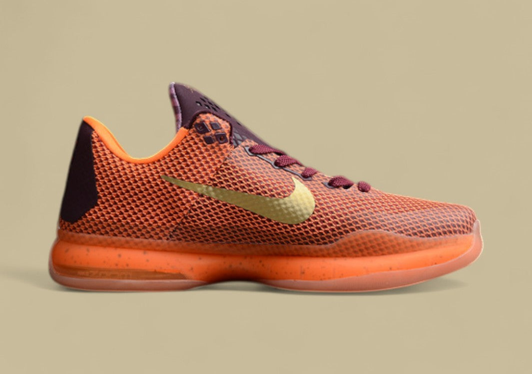 Kobe 10 Silk Merlot/Metallic Gold-Villain Red Total Orange