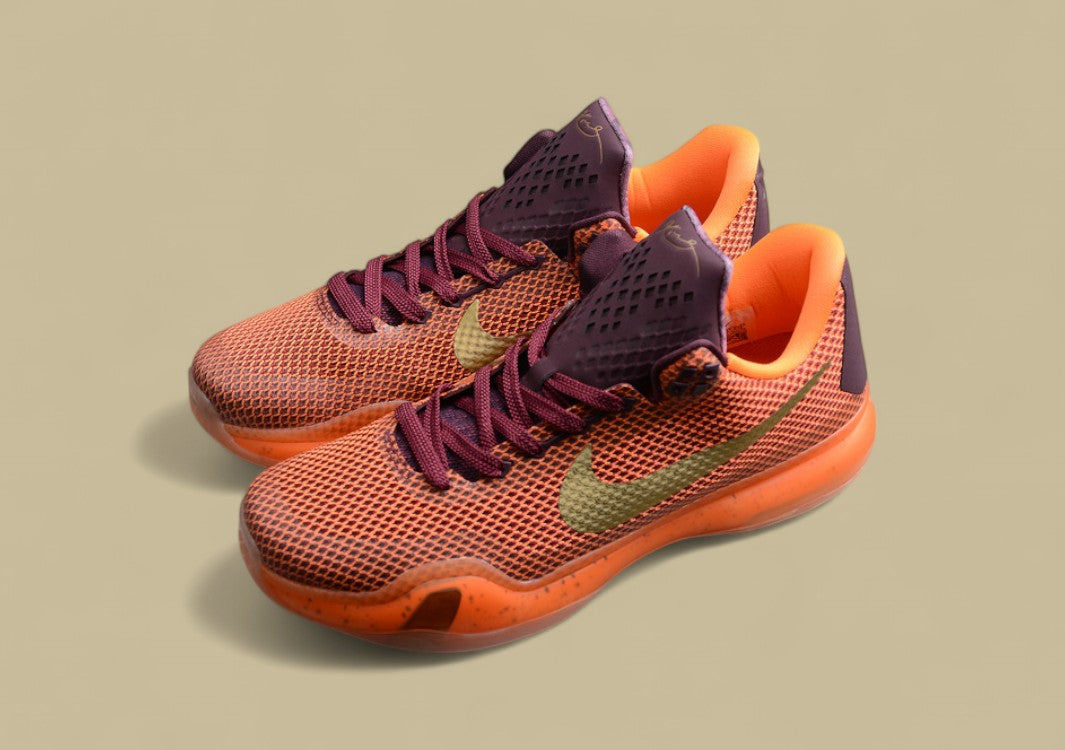 Kobe 10 Silk Merlot/Metallic Gold-Villain Red Total Orange
