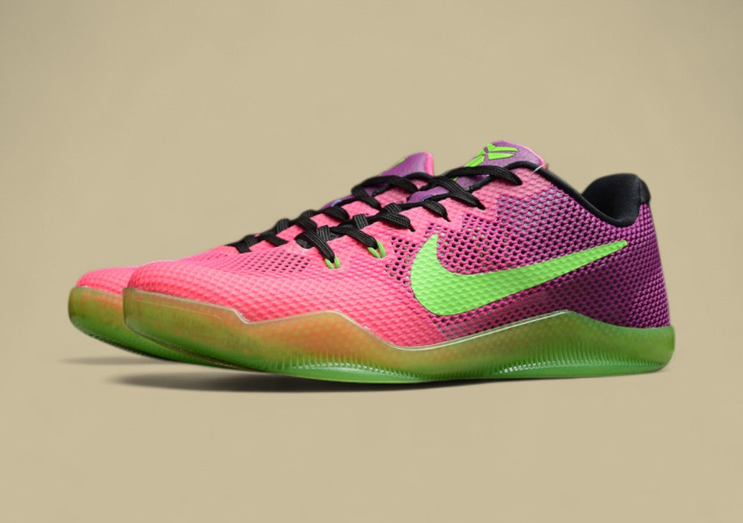 Kobe 11 EP Mambacurial Pink Flash/Action Green-Red Plum