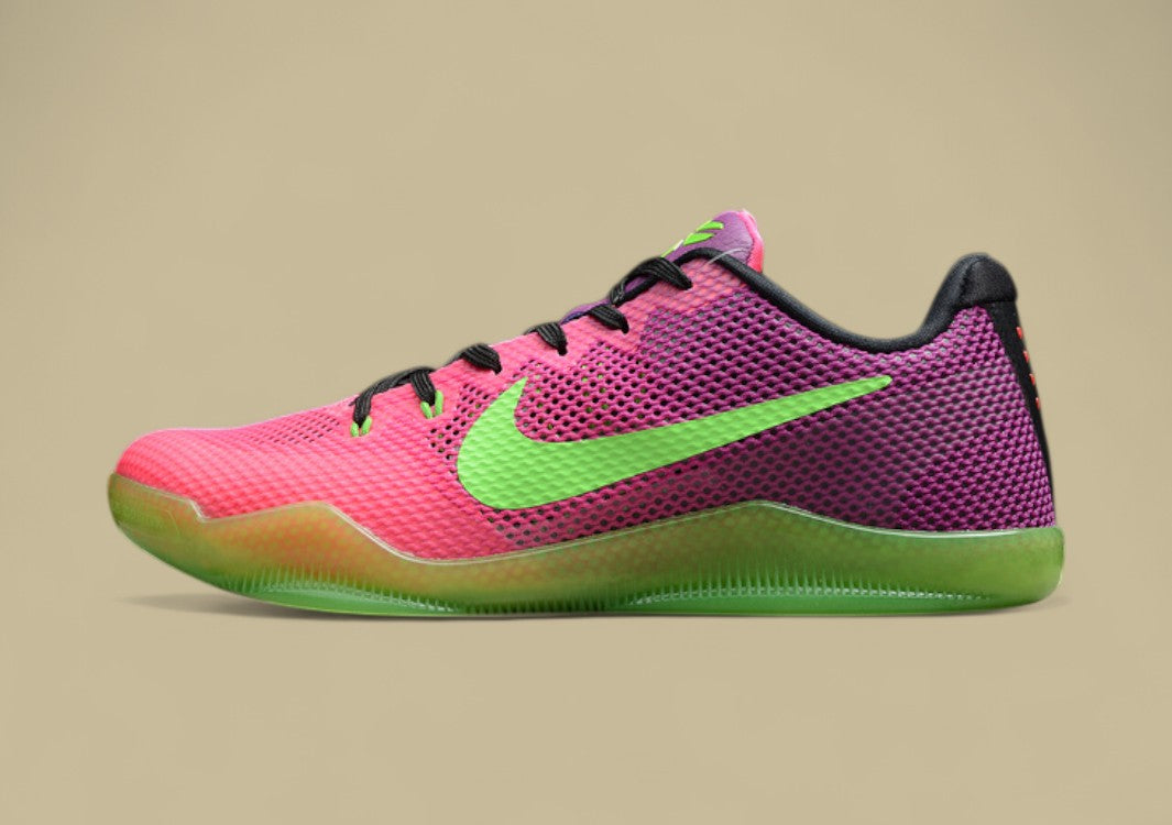 Kobe 11 EP Mambacurial Pink Flash/Action Green-Red Plum