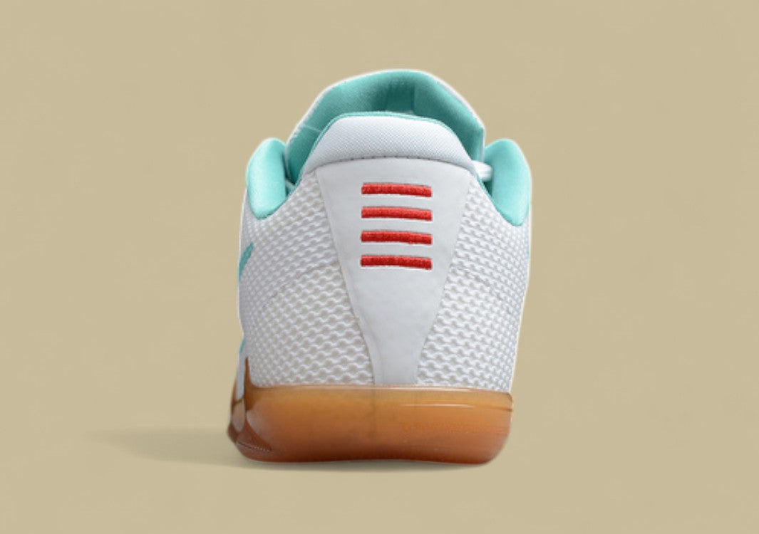 Kobe 11 Summer White/Washed Teal-Bright Crimson