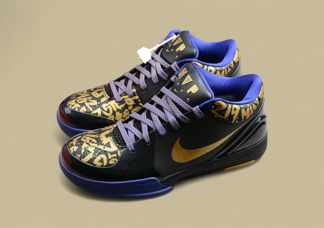 Kobe 4 NBA Finals MVP Away Black/Metallic Gold-Concord