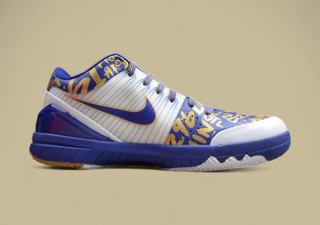 Kobe 4 NBA Finals MVP Home White/Varsity Purple-Metallic Gold
