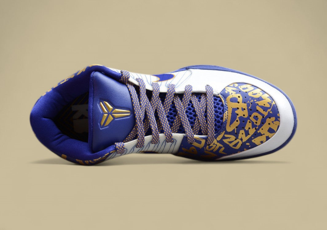 Kobe 4 NBA Finals MVP Home White/Varsity Purple-Metallic Gold