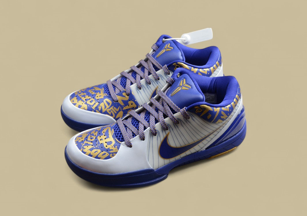 Kobe 4 NBA Finals MVP Home White/Varsity Purple-Metallic Gold