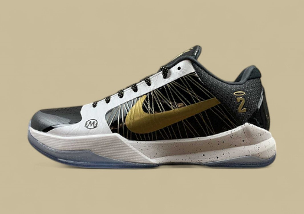 Kobe 5 Protro Black/White/Gold