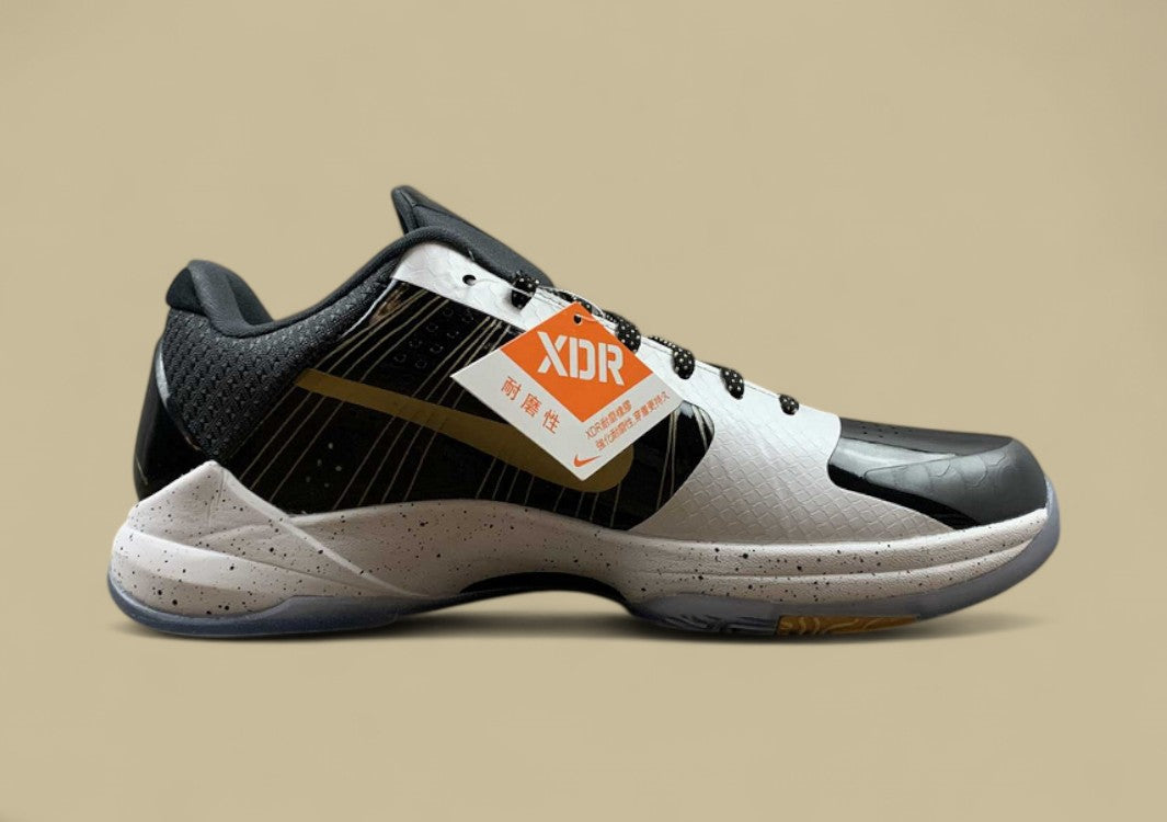 Kobe 5 Protro Black/White/Gold