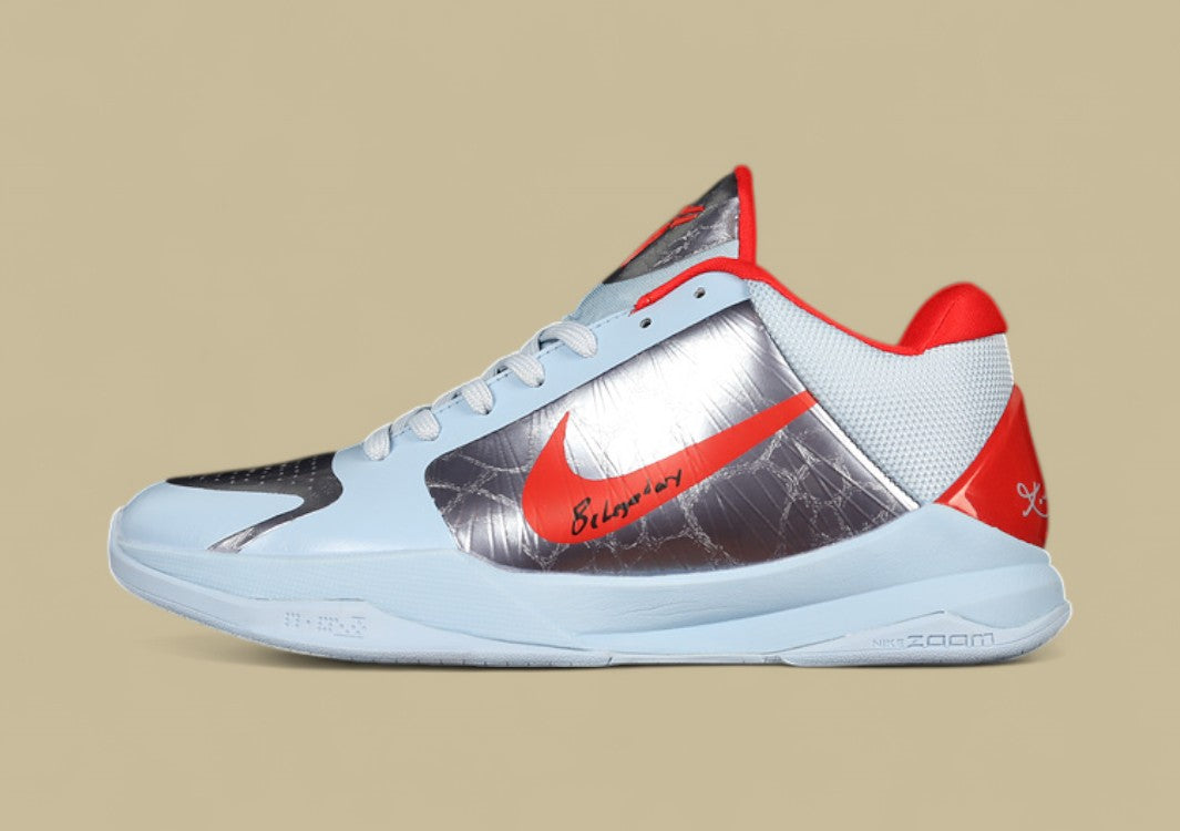 Kobe 5 Protro Bruce Lee Alternate White/Black-Comet Red