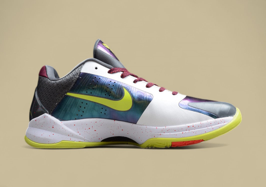 Kobe 5 Protro Chaos White/Cyber-Purple-Red