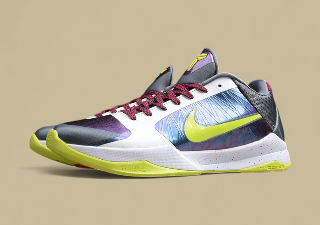 Kobe 5 Protro Chaos White/Cyber-Purple-Red