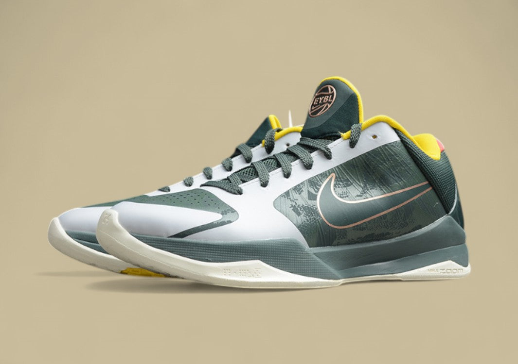 Kobe 5 Protro EYBL Forest Green/Metallic Red Bronze-Speed Yellow