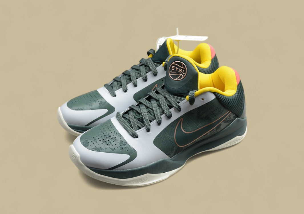 Kobe 5 Protro EYBL Forest Green/Metallic Red Bronze-Speed Yellow