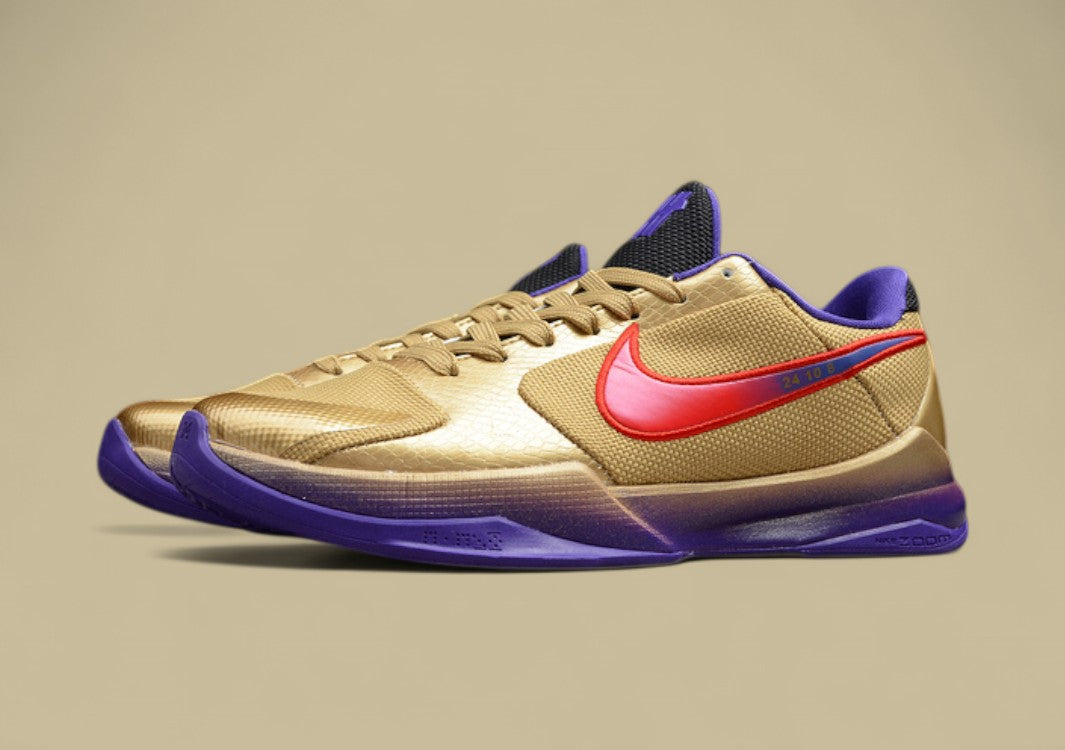Kobe 5 Protro Undefeated Hall of Fame Metallic Gold/Field Purple/Red