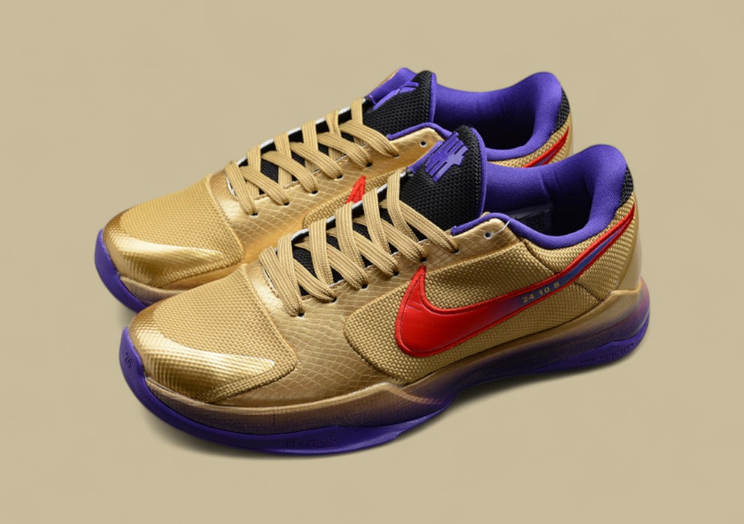 Kobe 5 Protro Undefeated Hall of Fame Metallic Gold/Field Purple/Red