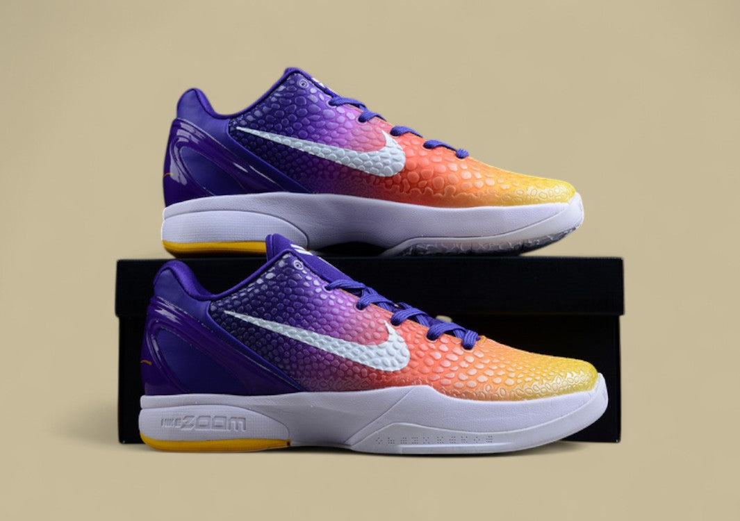 Kobe 6 Low White/Yellow/Purple