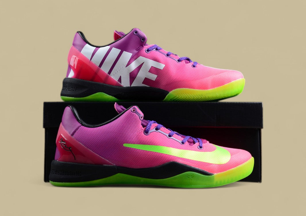 Kobe 8 System Mambacurial Pink/Green/Purple-White
