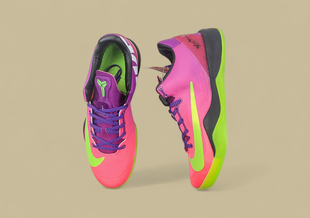 Kobe 8 System Mambacurial Red Plum/Electric Green-Pink Flash