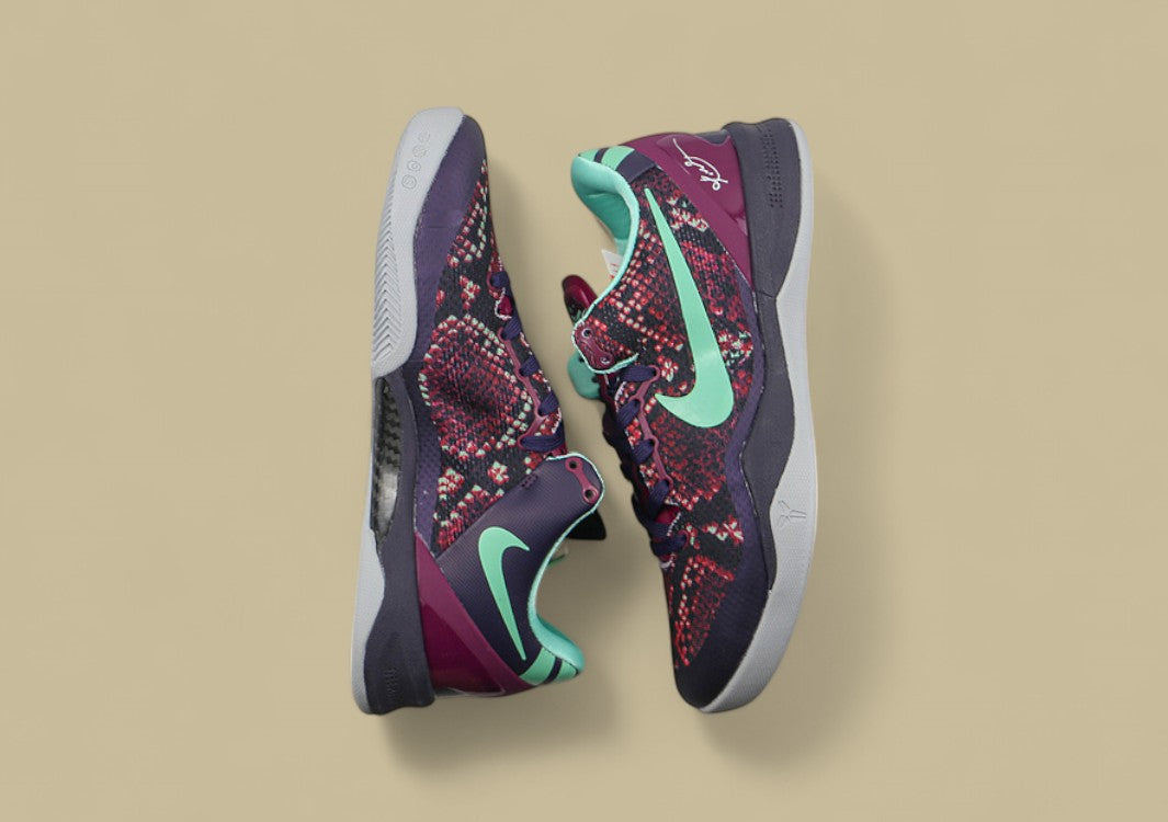 Kobe 8 System Pit Viper Purple Dynasty/Green Glow-Raspberry Red