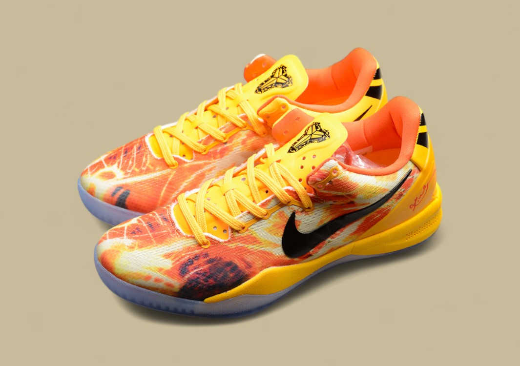 Kobe 8 System Shanghai Fireworks Laser Orange/Cinnabar Brown/Black