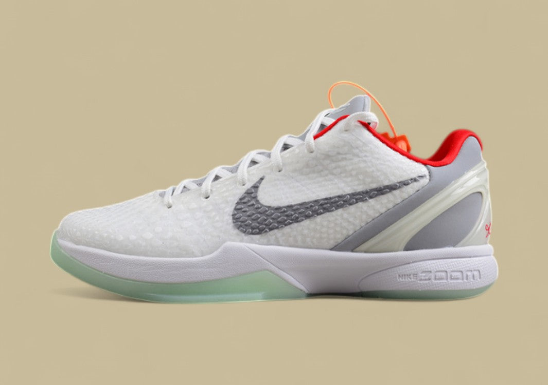 Kobe VI Protro White/Wolf Grey/University Red