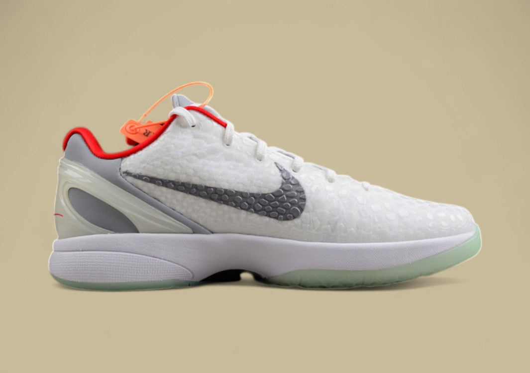 Kobe VI Protro White/Wolf Grey/University Red