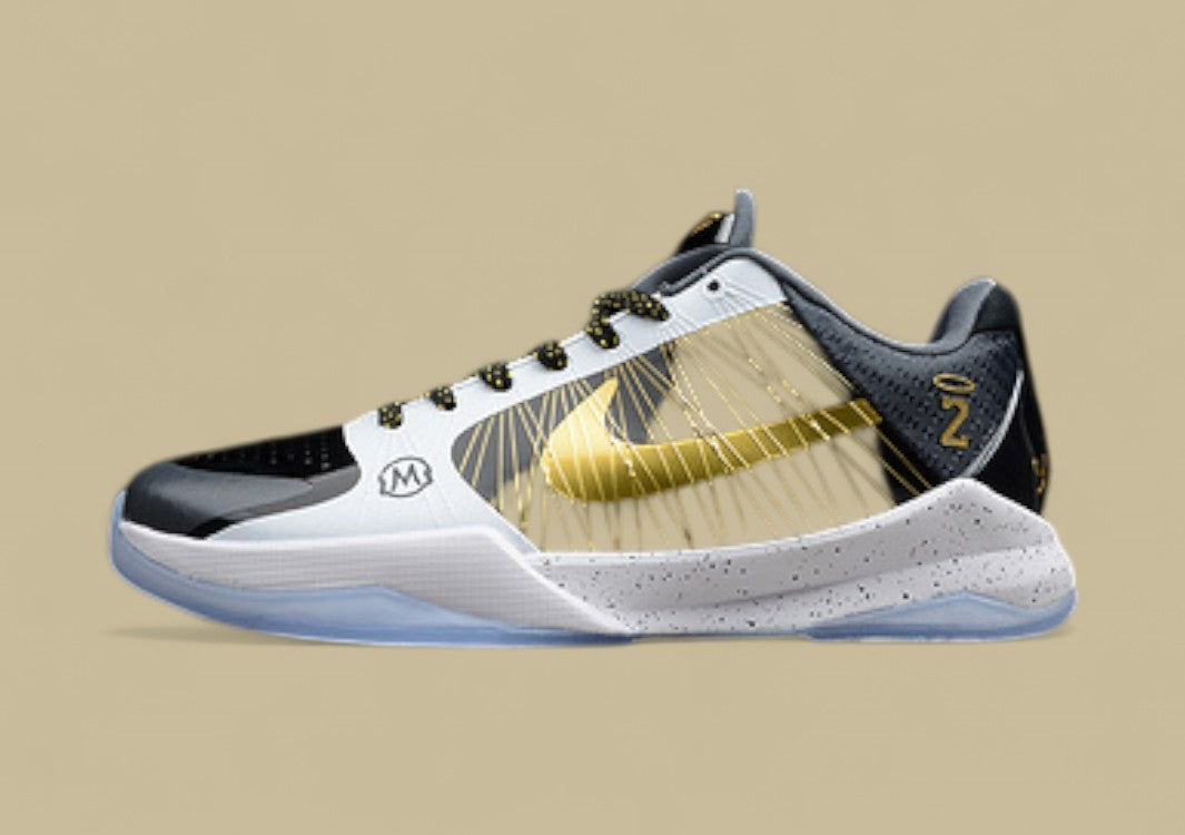 Kobe V Protro White/Gold/Black