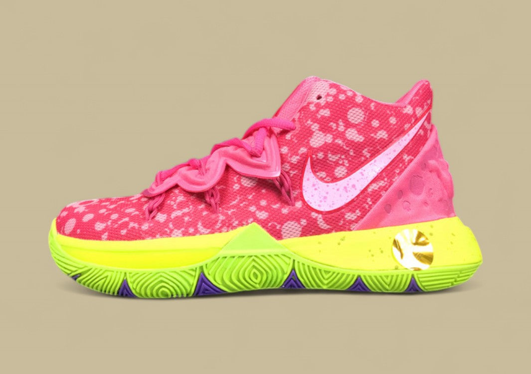 Kyrie 5 Spongebob Patrick Lotus Pink/University Red