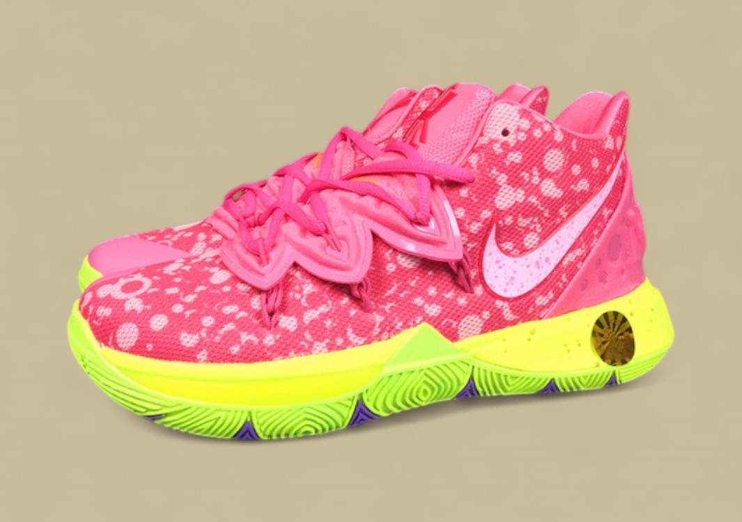 Kyrie 5 Spongebob Patrick Lotus Pink/University Red